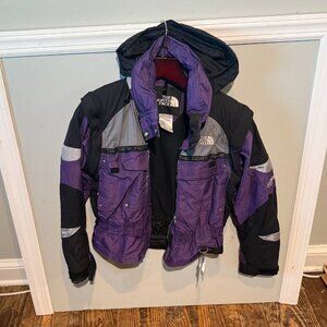 Vintage North Face Extreme Gear Ski Jacket Steep Tech Women's Size 8 Purple RARE